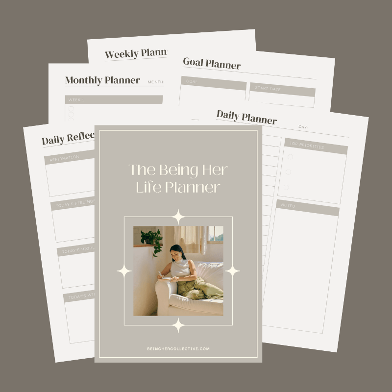 The Being Her Life Planner Printable and Digital PDF by Being Her Collective